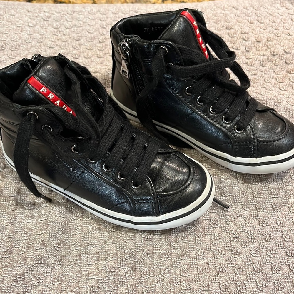 Toddle Prada leather high tops